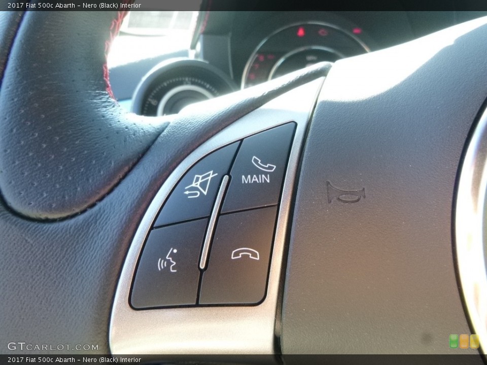 Nero (Black) Interior Controls for the 2017 Fiat 500c Abarth #121943995