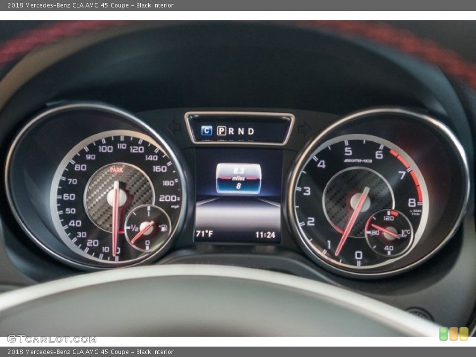 Black Interior Gauges for the 2018 Mercedes-Benz CLA AMG 45 Coupe #121965063