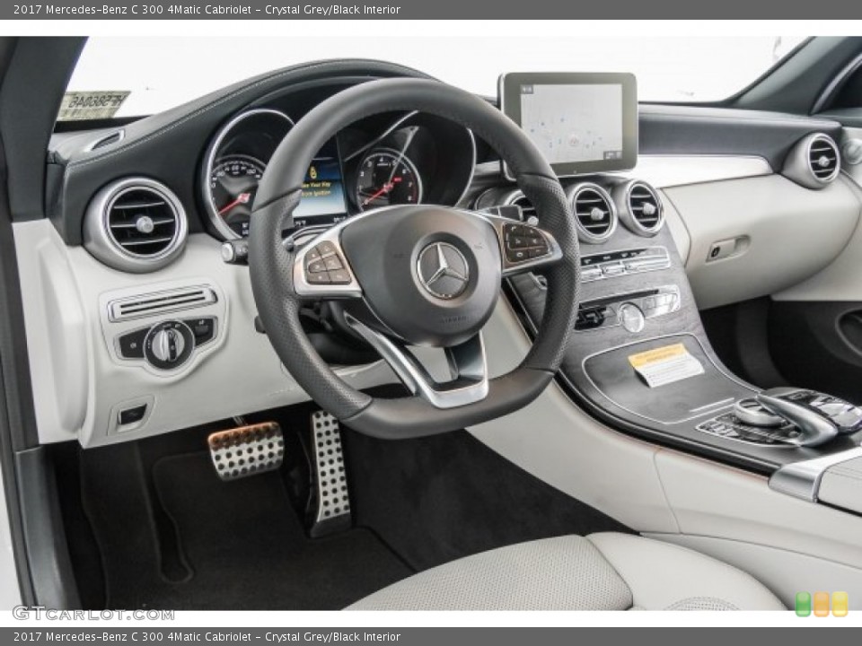 Crystal Grey/Black Interior Dashboard for the 2017 Mercedes-Benz C 300 4Matic Cabriolet #121965914