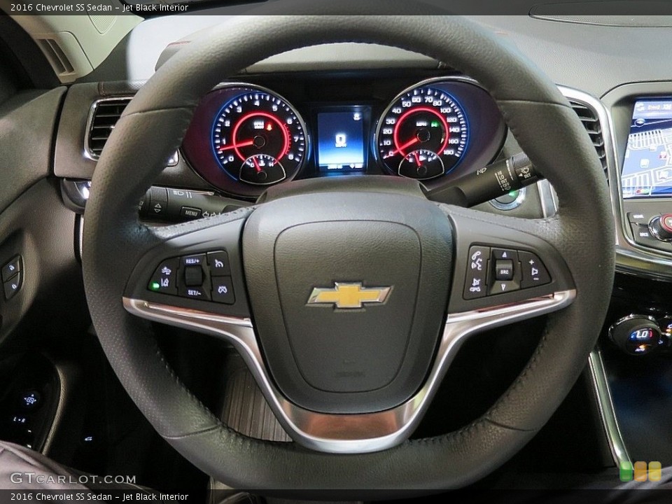 Jet Black Interior Steering Wheel for the 2016 Chevrolet SS Sedan #121982513