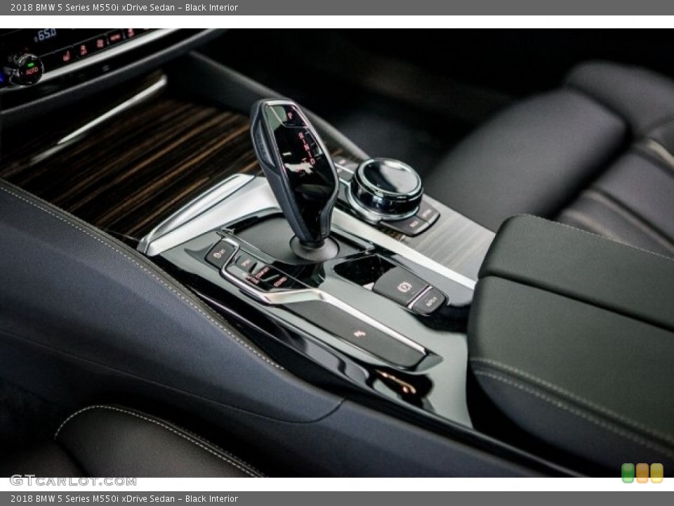 Black Interior Transmission for the 2018 BMW 5 Series M550i xDrive Sedan #121983431