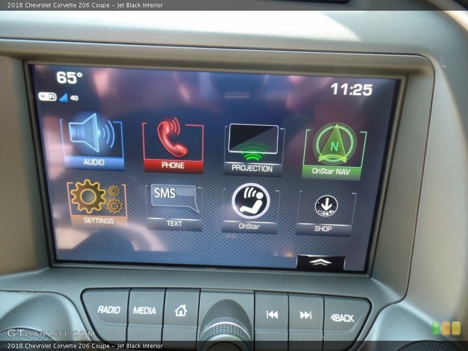 Jet Black Interior Controls for the 2018 Chevrolet Corvette Z06 Coupe #121986680