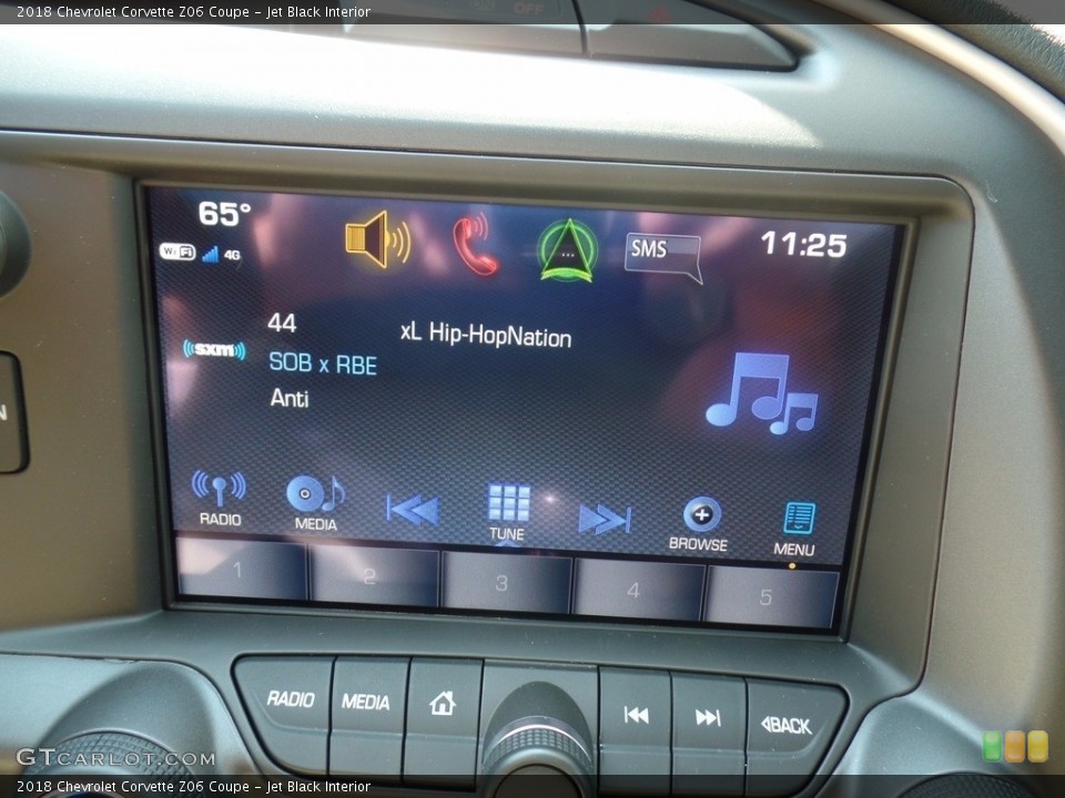 Jet Black Interior Controls for the 2018 Chevrolet Corvette Z06 Coupe #121986707