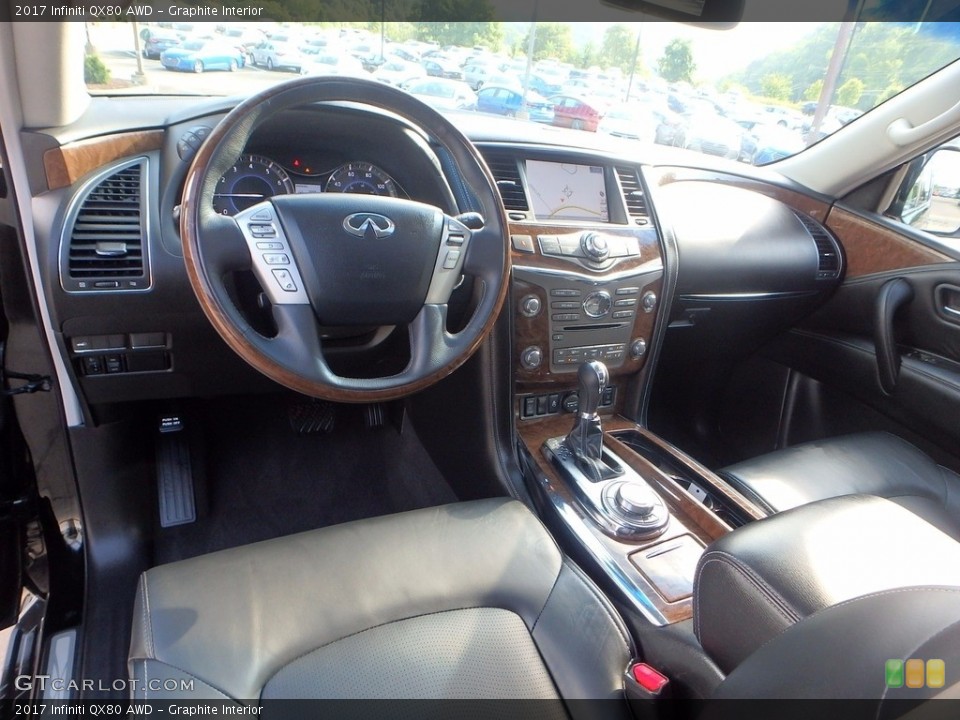 Graphite Interior Photo for the 2017 Infiniti QX80 AWD #122000658