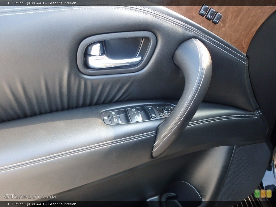 Graphite Interior Door Panel for the 2017 Infiniti QX80 AWD #122000685
