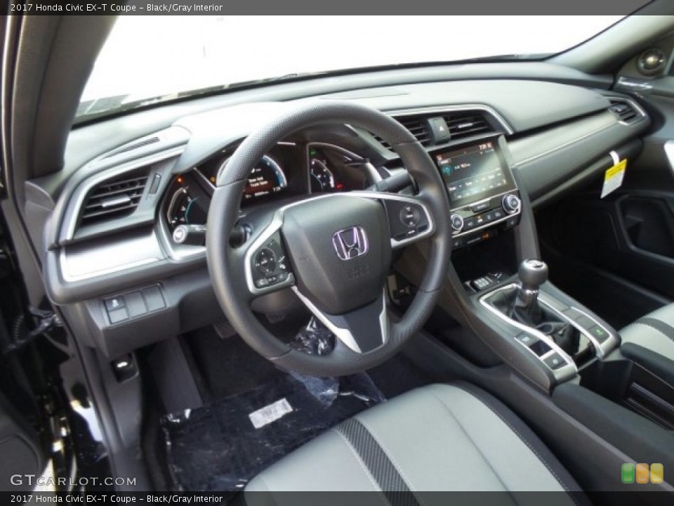 Black/Gray Interior Dashboard for the 2017 Honda Civic EX-T Coupe #122001021