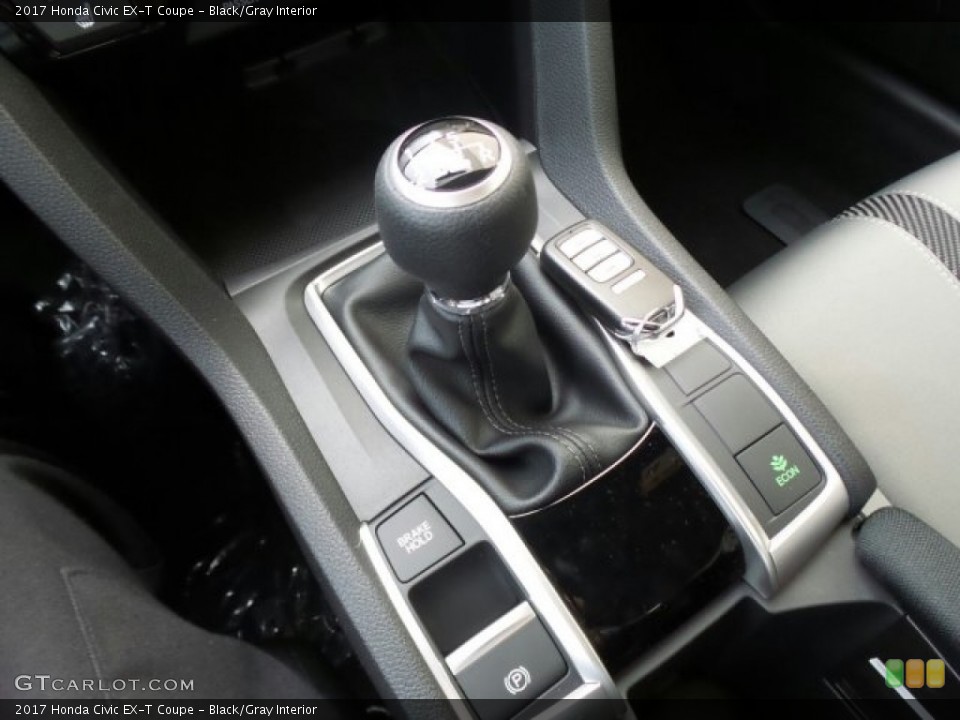 Black/Gray Interior Transmission for the 2017 Honda Civic EX-T Coupe #122001351