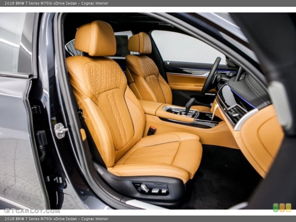 Cognac Interior Photo for the 2018 BMW 7 Series M760i xDrive Sedan #122018511