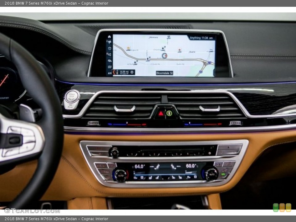 Cognac Interior Navigation for the 2018 BMW 7 Series M760i xDrive Sedan #122018547