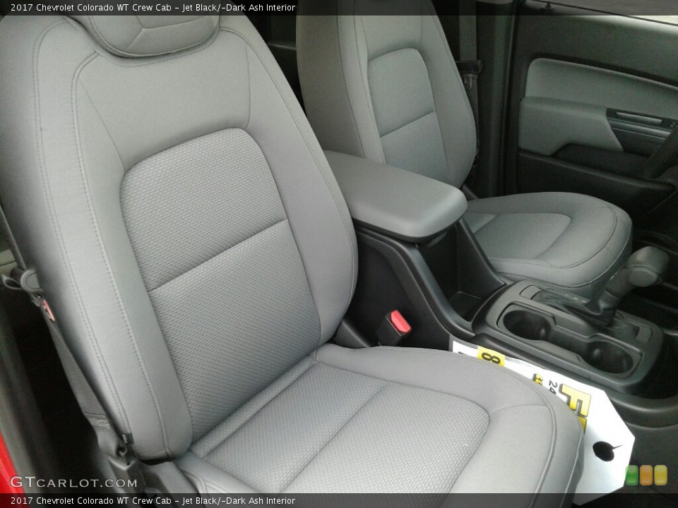 Jet Black/­Dark Ash Interior Front Seat for the 2017 Chevrolet Colorado WT Crew Cab #122025410