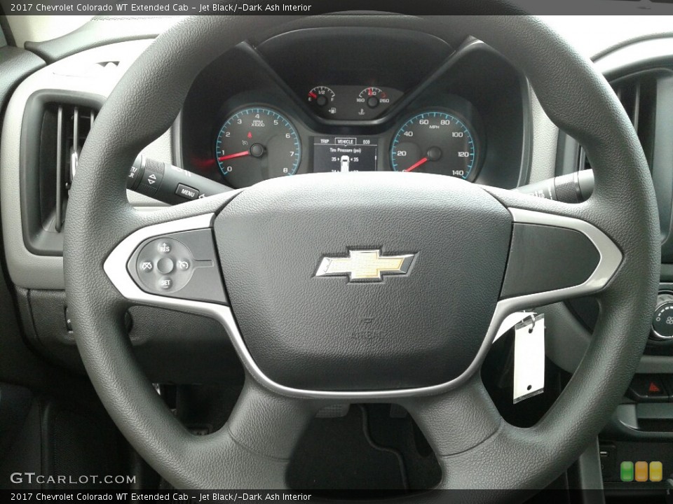 Jet Black/­Dark Ash Interior Steering Wheel for the 2017 Chevrolet Colorado WT Extended Cab #122026862
