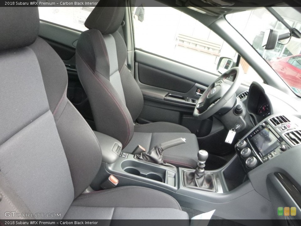 Carbon Black Interior Photo for the 2018 Subaru WRX Premium #122037896