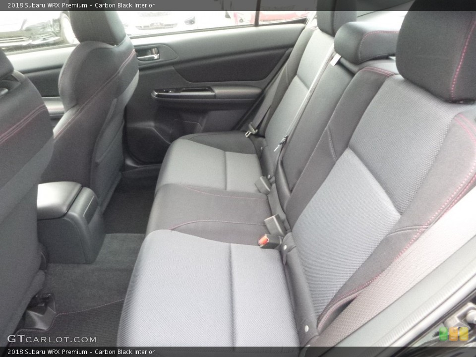 Carbon Black Interior Rear Seat for the 2018 Subaru WRX Premium #122037976