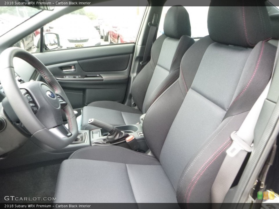 Carbon Black Interior Front Seat for the 2018 Subaru WRX Premium #122038049