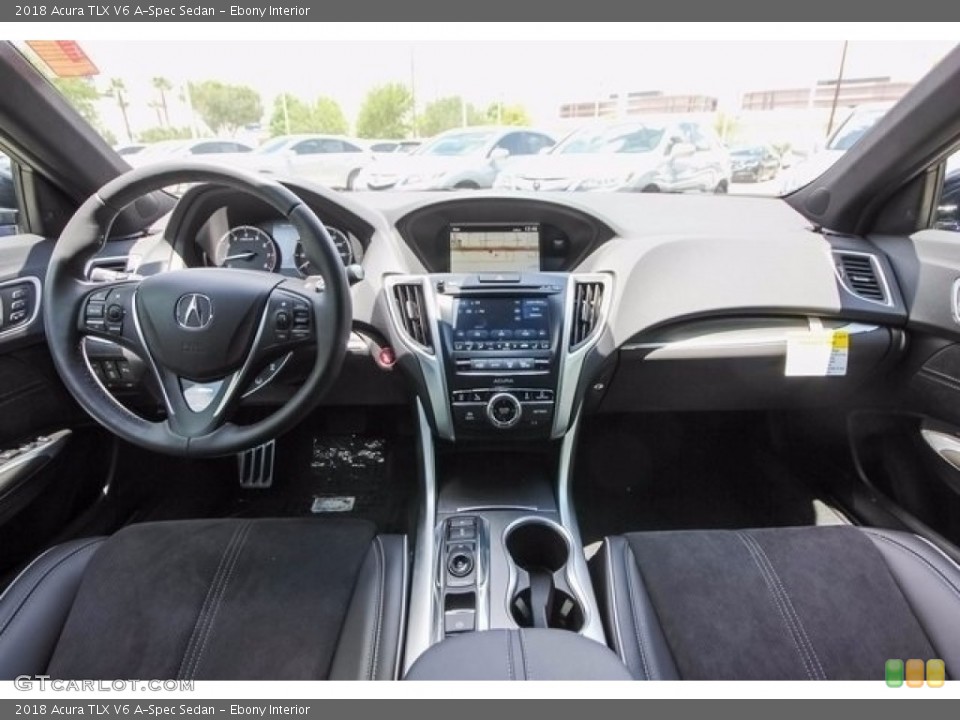 Ebony Interior Dashboard for the 2018 Acura TLX V6 A-Spec Sedan #122043095