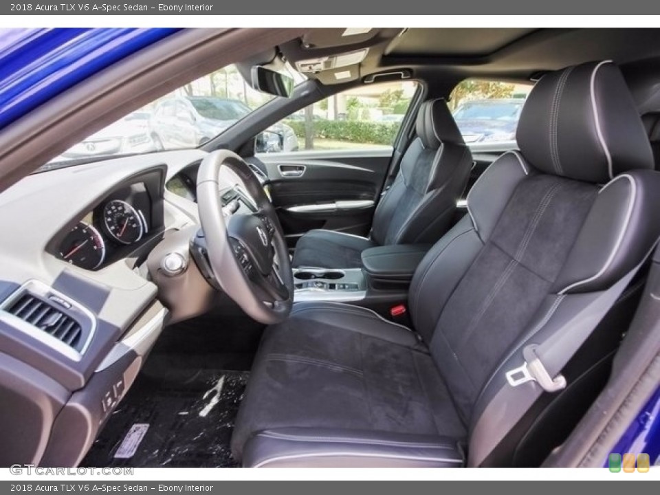 Ebony Interior Front Seat for the 2018 Acura TLX V6 A-Spec Sedan #122043185
