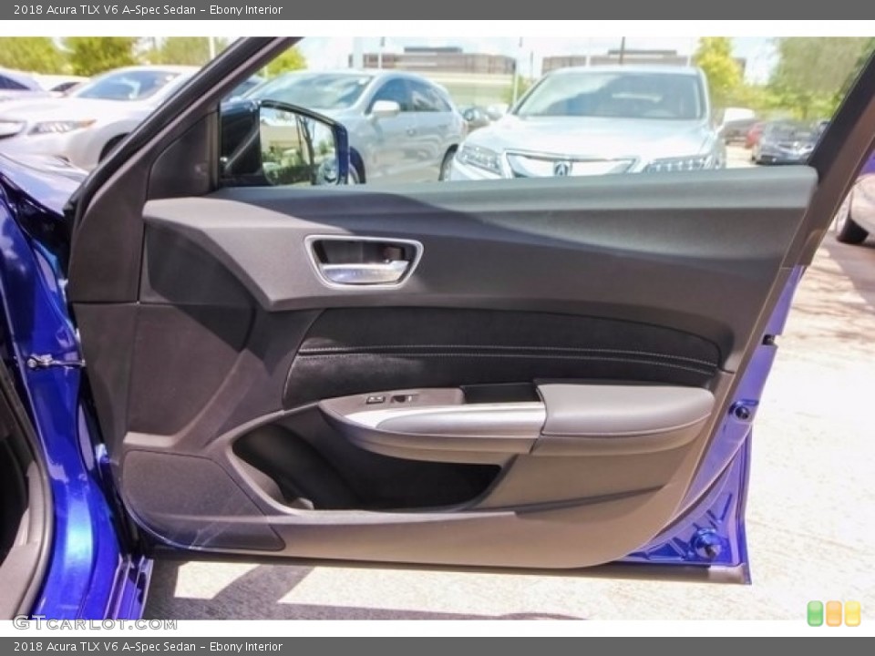 Ebony Interior Door Panel for the 2018 Acura TLX V6 A-Spec Sedan #122043272