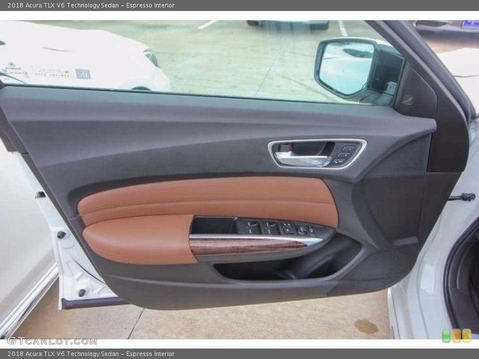 Espresso Interior Door Panel for the 2018 Acura TLX V6 Technology Sedan #122044514