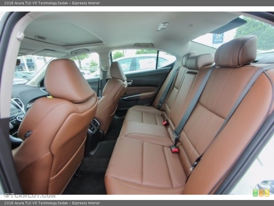 Espresso Interior Rear Seat for the 2018 Acura TLX V6 Technology Sedan #122044556