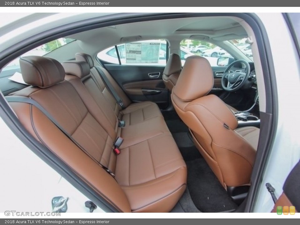 Espresso Interior Rear Seat for the 2018 Acura TLX V6 Technology Sedan #122044607