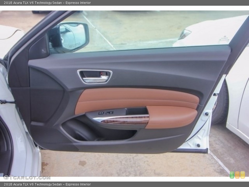 Espresso Interior Door Panel for the 2018 Acura TLX V6 Technology Sedan #122044619