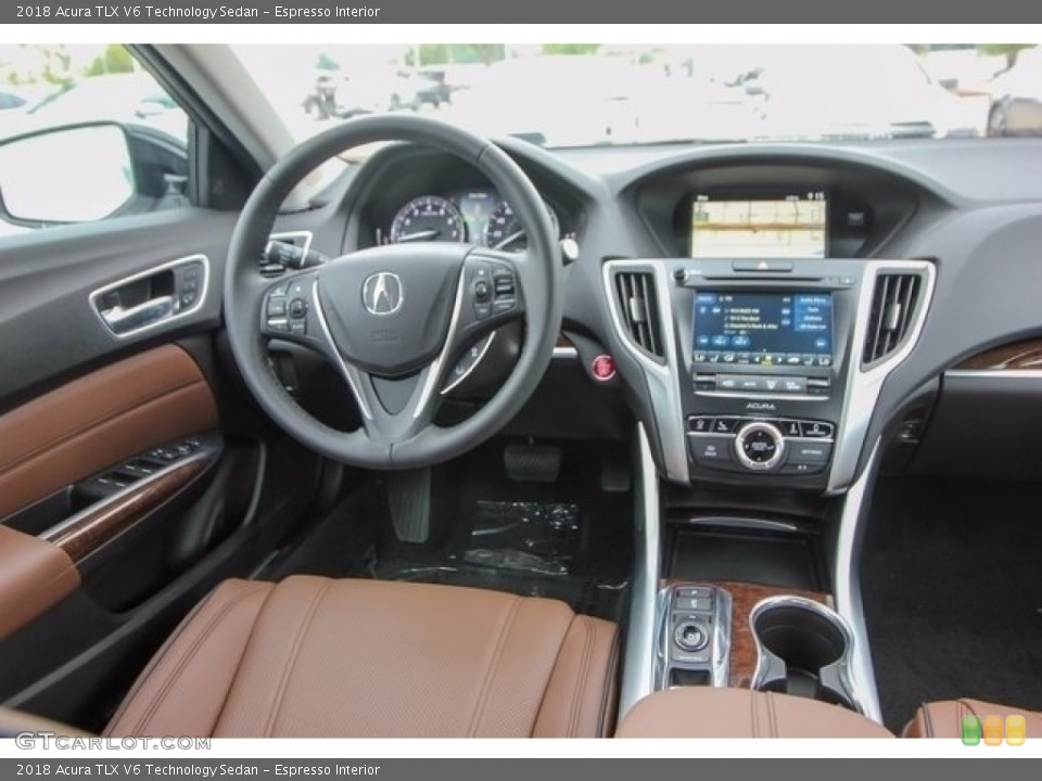 Espresso Interior Dashboard for the 2018 Acura TLX V6 Technology Sedan #122044658