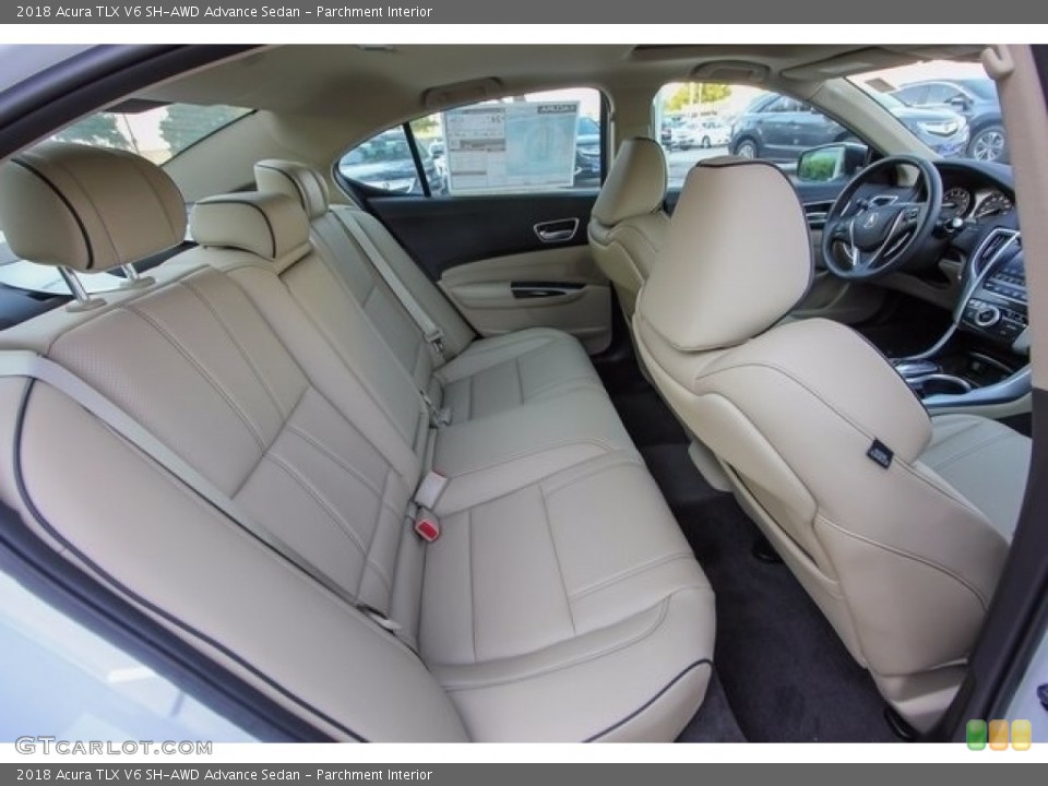 Parchment Interior Rear Seat for the 2018 Acura TLX V6 SH-AWD Advance Sedan #122051369