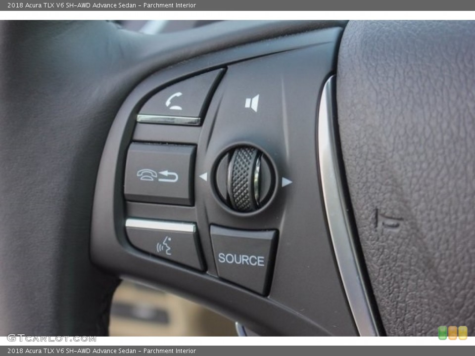Parchment Interior Controls for the 2018 Acura TLX V6 SH-AWD Advance Sedan #122051414