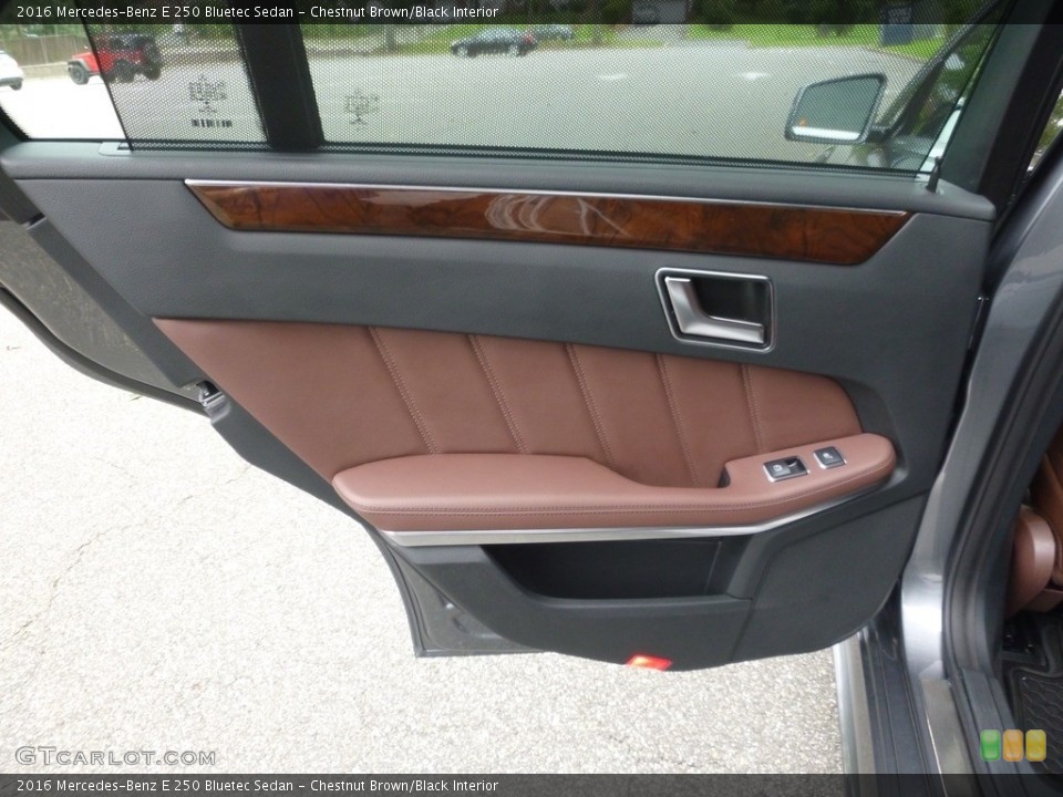 Chestnut Brown/Black Interior Door Panel for the 2016 Mercedes-Benz E 250 Bluetec Sedan #122056462