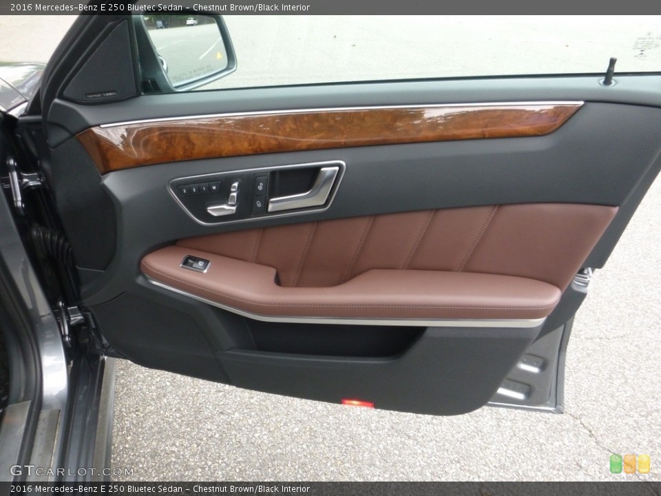 Chestnut Brown/Black Interior Door Panel for the 2016 Mercedes-Benz E 250 Bluetec Sedan #122056600