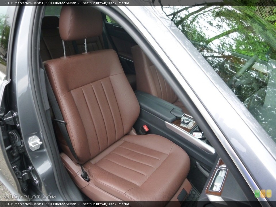 Chestnut Brown/Black Interior Front Seat for the 2016 Mercedes-Benz E 250 Bluetec Sedan #122056624