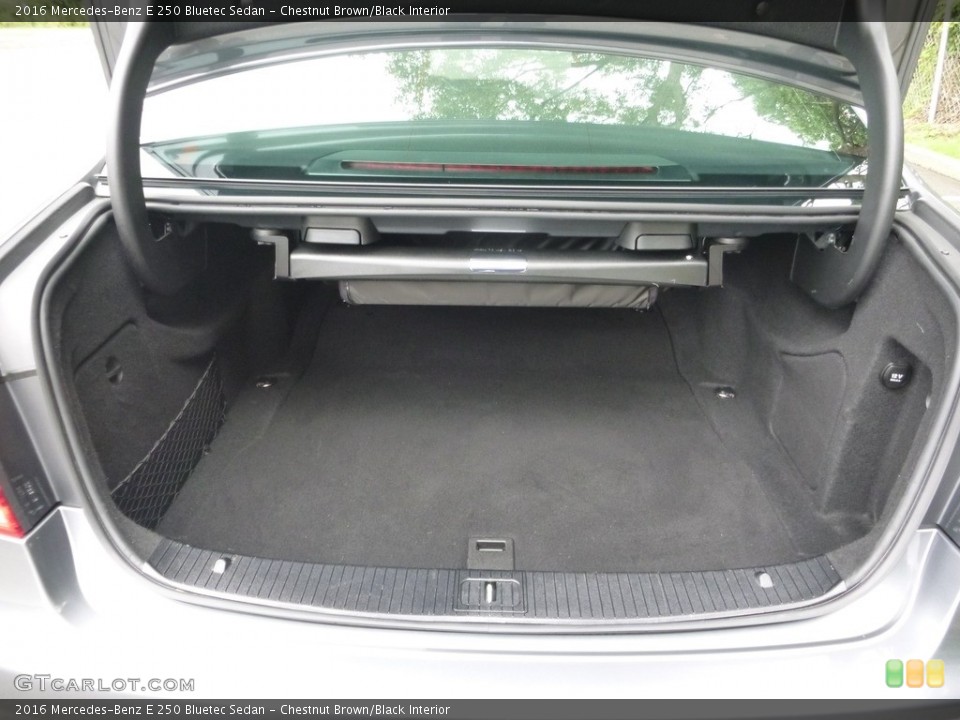 Chestnut Brown/Black Interior Trunk for the 2016 Mercedes-Benz E 250 Bluetec Sedan #122056840