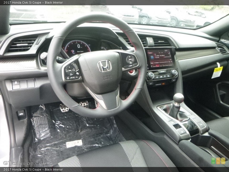 Black Interior Front Seat for the 2017 Honda Civic Si Coupe #122068460
