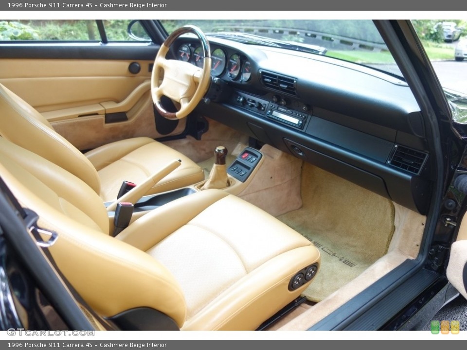Cashmere Beige Interior Dashboard for the 1996 Porsche 911 Carrera 4S #122075924