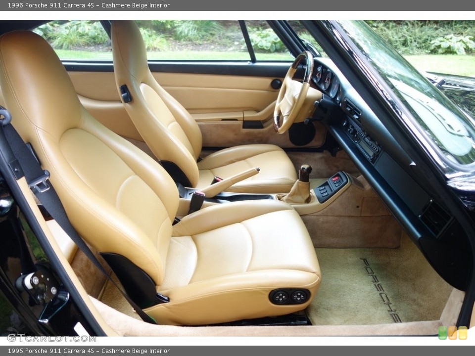 Cashmere Beige Interior Front Seat for the 1996 Porsche 911 Carrera 4S #122075936
