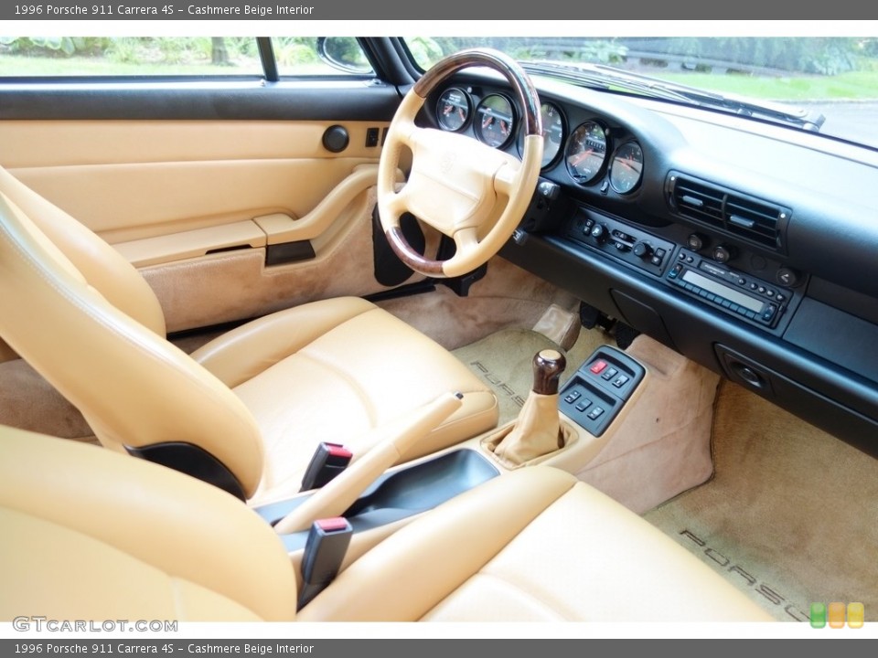 Cashmere Beige Interior Dashboard for the 1996 Porsche 911 Carrera 4S #122075963