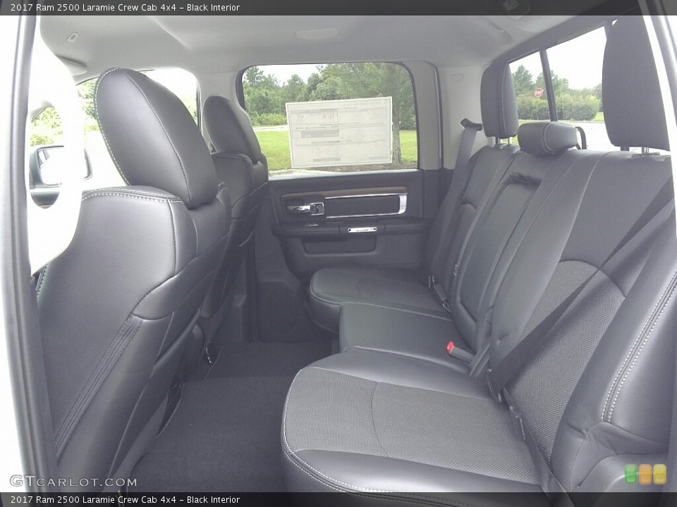 Black Interior Rear Seat for the 2017 Ram 2500 Laramie Crew Cab 4x4 #122076794