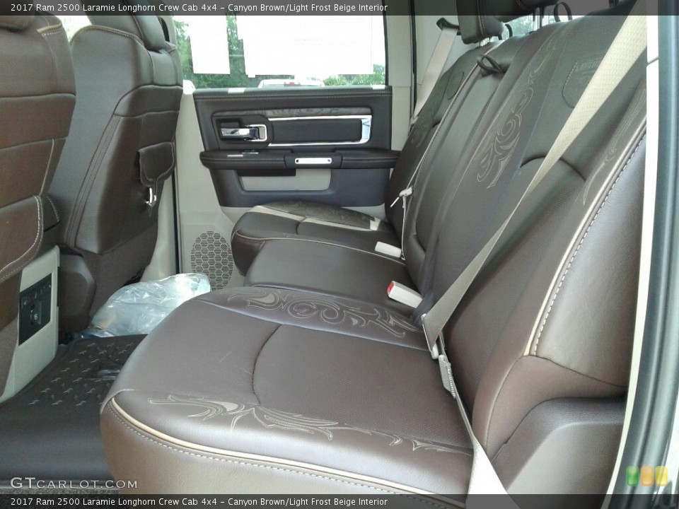 Canyon Brown/Light Frost Beige Interior Rear Seat for the 2017 Ram 2500 Laramie Longhorn Crew Cab 4x4 #122077760