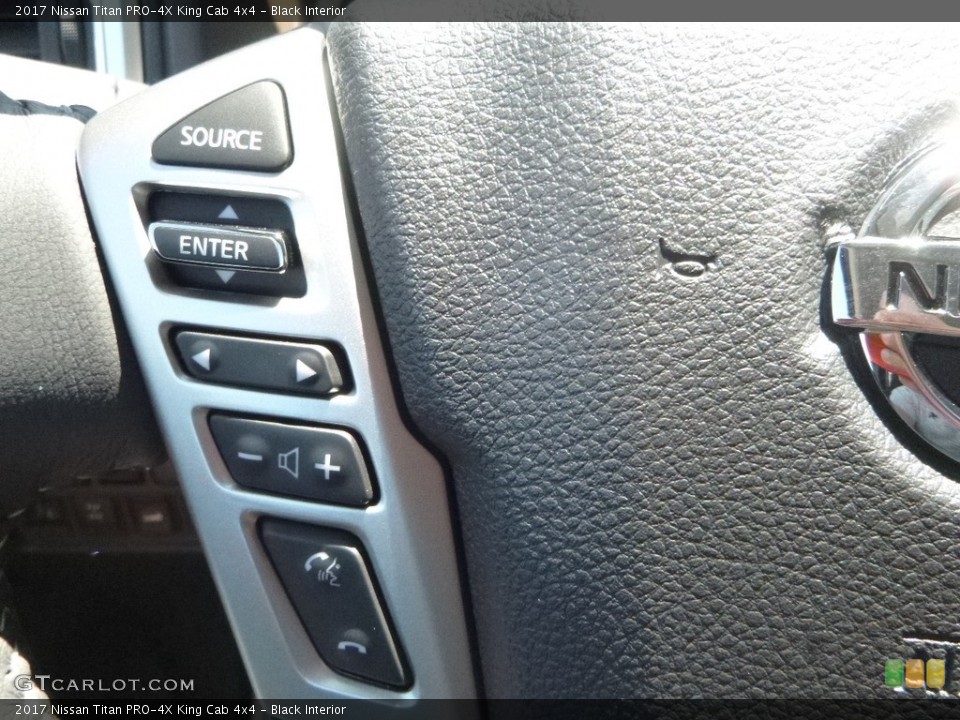 Black Interior Controls for the 2017 Nissan Titan PRO-4X King Cab 4x4 #122087174