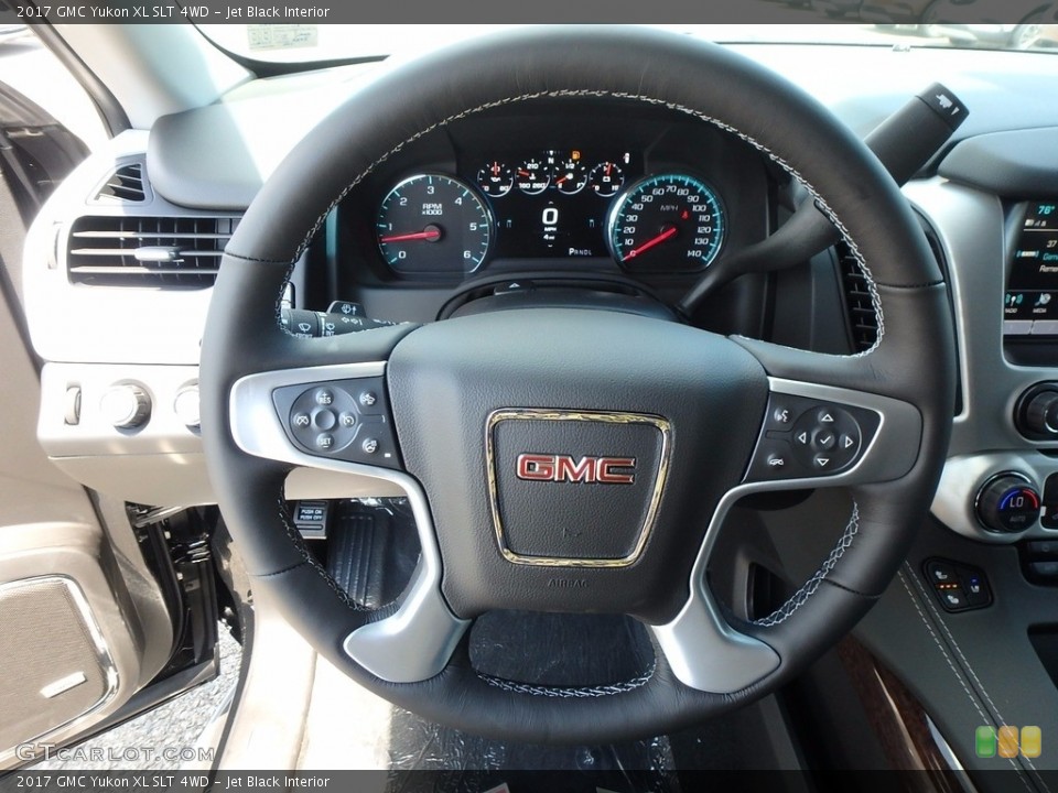 Jet Black Interior Steering Wheel for the 2017 GMC Yukon XL SLT 4WD #122089388