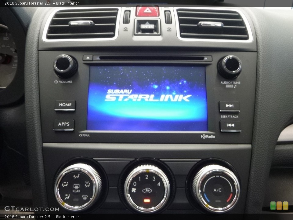 Black Interior Controls for the 2018 Subaru Forester 2.5i #122091026