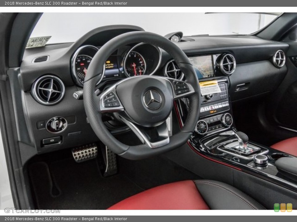 Bengal Red/Black Interior Dashboard for the 2018 Mercedes-Benz SLC 300 Roadster #122097893