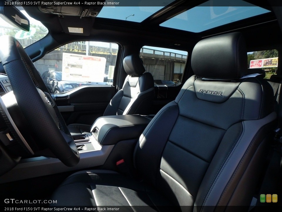 Raptor Black Interior Front Seat for the 2018 Ford F150 SVT Raptor SuperCrew 4x4 #122101304