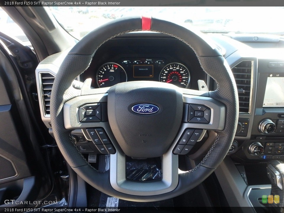 Raptor Black Interior Steering Wheel for the 2018 Ford F150 SVT Raptor SuperCrew 4x4 #122101409