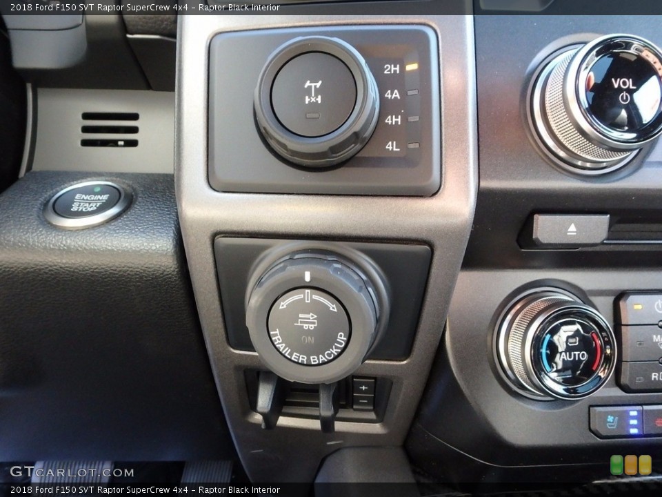 Raptor Black Interior Controls for the 2018 Ford F150 SVT Raptor SuperCrew 4x4 #122101424