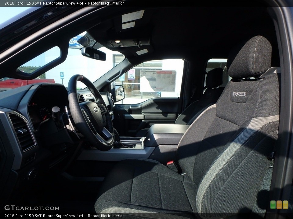 Raptor Black Interior Front Seat for the 2018 Ford F150 SVT Raptor SuperCrew 4x4 #122136656
