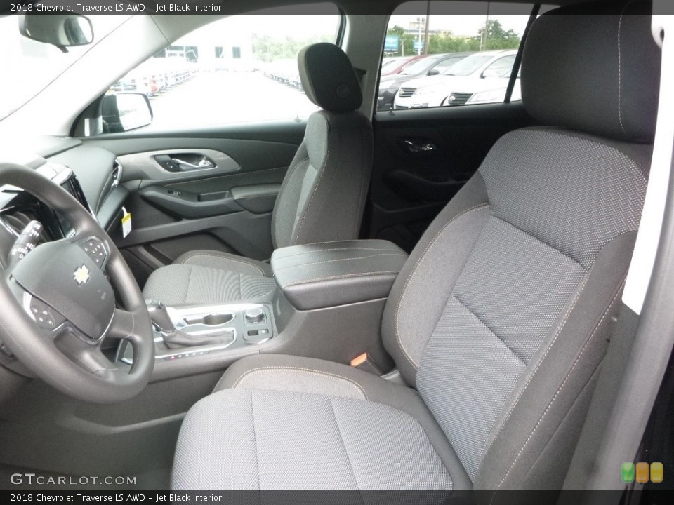 Jet Black Interior Front Seat for the 2018 Chevrolet Traverse LS AWD #122150345