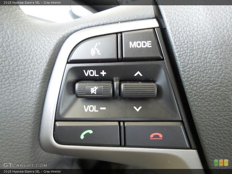 Gray Interior Controls for the 2018 Hyundai Elantra SEL #122158396