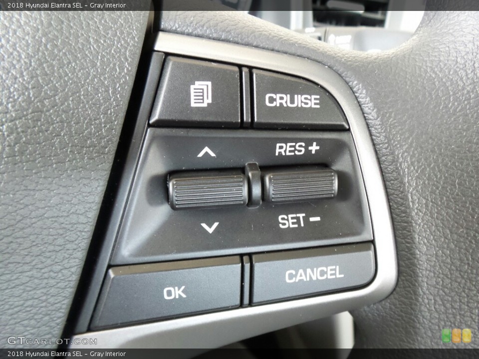 Gray Interior Controls for the 2018 Hyundai Elantra SEL #122158454