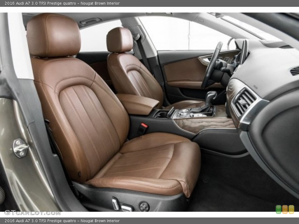 Nougat Brown Interior Front Seat for the 2016 Audi A7 3.0 TFSI Prestige quattro #122169683